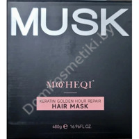 Маска кератиновая для волос с аминокислотами и экстрактом Камелии Mocheqi Musk Mocheqi Keratin Golden Hour Repair MOCHEQI MUSK Golden Series 480 мл